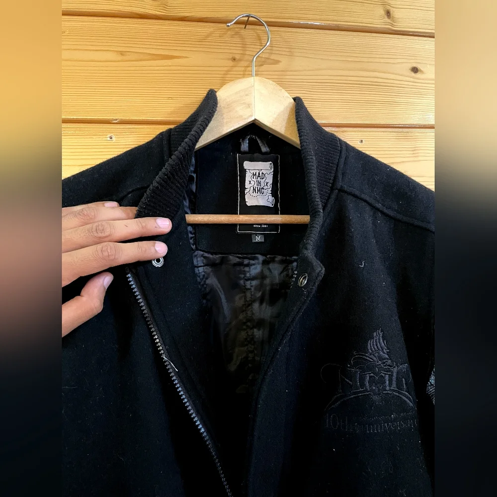 Varsity pure leather jacket - Picture 3 of 6